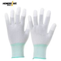 好员工13针白涤纶白PU涂指手套T502 (20双装)