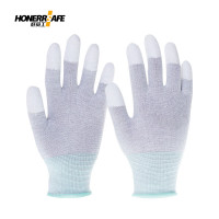 好员工碳纤维PU涂指手套T400 (20双装)