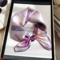 丝语棠 真丝方巾 流金岁月 (礼盒装(配手袋)