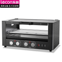 乐创(lecon)烤肠机商用香肠热狗机 7管304钢化玻璃大功率台式烤肠机 带可拆卸食物架 LC-DK-KC007