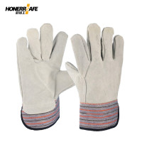 好员工帆布牛二成皮手套DH905 (2双装)