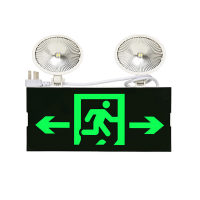 敏华电工(MINHUA)应急灯消防照明灯安全出口疏散指示牌(2个装)[双头标志灯双向]M1727-C2个装双向