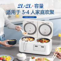 摩飞电器(Morphyrichards)双胆电饭煲电饭锅 3-4人多功能2+2L电压力锅微压煲汤锅MR8501