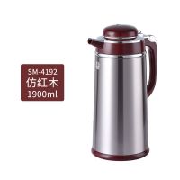 清水保温壶家用不锈钢热水瓶玻璃内胆公室小型保温水壶1.9L