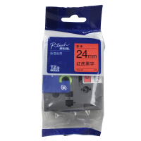 兄弟(brother) 标签机色带 原装标签打印机标签带标签纸24mm宽度 红底黑字24mm TZE-451