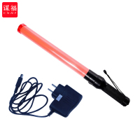 谋福CNMF 交通安全指挥棒 道路指挥荧光闪光灯消防棒 (长款 显眼红指挥棒 电池款)电池需要自己另配 730
