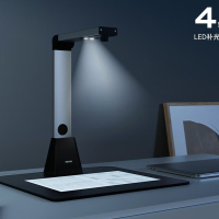 得力扫描仪高拍仪 书籍扫描仪2200万像素自动连续扫描 曲面书籍展平自动分页学生杂志社办公家用15163S