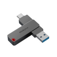 ThinkPlus联想优盘256GB Type-C USB3.2 双接口U盘手机电脑通用大容量 办公商务u盘TPU301