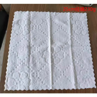 定制湿毛巾25*25cm 230g每平方纤维花边布料普通珠光膜外包装 毛巾25*25cm 外包装9*18cm 单位:包