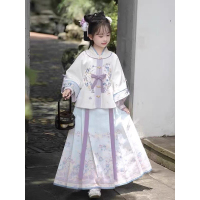 儿童古风超仙马面套装春秋款新款明制长裙古装小女孩 单位:套