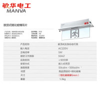 敏华电工(MINHUA) 标志灯钢化玻璃AC220V 5W印白点[正向标志灯]M2612 AC220V-5W-正向