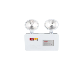 敏华电工(MINHUA)全塑椭圆平镜双头灯防火塑料挂墙式应急照明[全塑椭圆平镜双头灯]M1142AC220V-5W三插头