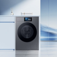 三星(SAMSUNG)AI神全自动滚筒洗衣机 超薄12公斤大容量蒸汽除菌洗烘一体机WD12DB9B84GDSC