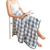 芳恩 FN-T9013(A) 玉兔绒搭搭毯100×100cm 蓝格