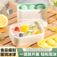 双枪制冰盒家用食品级硅胶+pp耐磨耐冻1盒6球-1