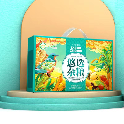 企业定制 鹤来香优选杂粮礼盒五谷杂粮礼盒杂粮粥干货年货食品礼盒1.5kg