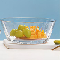 企业定制 可美瑞特碧海蓝天家用玻璃碗沙拉碗一件套YTBHLTSLW/L1