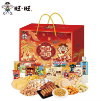 企业定制 旺旺食品礼盒零食大礼包小小酥仙贝饼干牛奶糖多种口味下午茶旺旺福到1501g