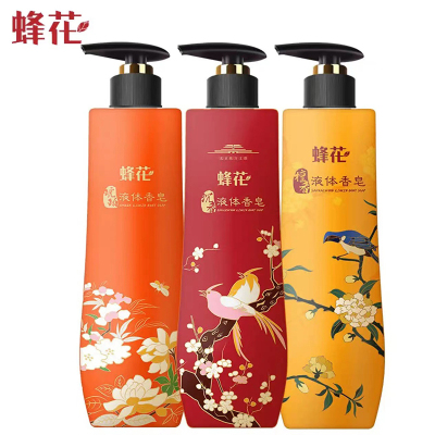 企业定制 蜂花沐浴露男女士全身沐浴液体皂三件套500ml+500ml+500ml