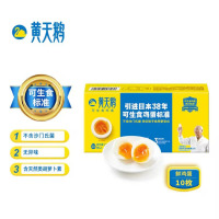 企业定制 黄天鹅鸡蛋达到可生食鸡蛋标准蛋类礼盒装10枚530g