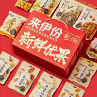 来伊份食品礼盒坚果干货熟食饮料组合新春尊贵1739g+330ml