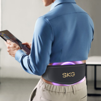 SKG腰部按摩仪四区揉捏缓解酸累智能按摩器腰带可拆洗W7(随机发货)