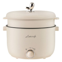 小画仙电煮锅2.5L多功能锅小型炖蒸煮一体KDZG-1003-L