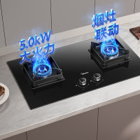 美的燃气灶大火力家用灶具5kW猛火台嵌两用JZT-Q523L-M