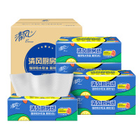 清风厨房抽纸抽取式加厚一次性厨房用纸吸油纸2层76张6包