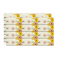 清风抽纸繁花系列3层100抽24包抽纸装软AR62TMS3X4