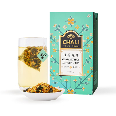 ChaLi茶里花草茶桂花龙井盒装36g春季桂花茶2g*18包