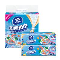 维达厨房抽纸80抽*3包吸油吸水厨房纸厚实强韧V2241-A
