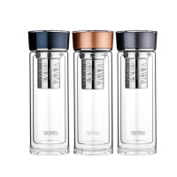 膳魔師双层玻璃杯400ml茶水分离水杯TCGE-400(随机发货)