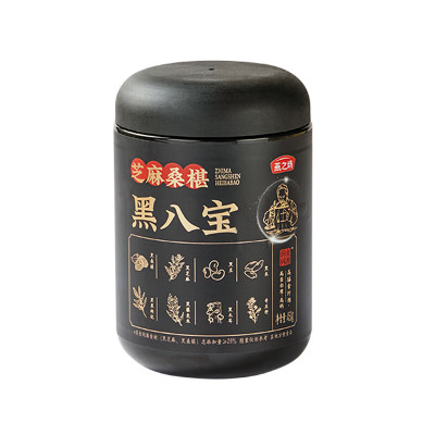 燕之坊黑八宝芝麻桑葚奇亚籽黑豆粉黑芝麻粉早餐代餐粉450g