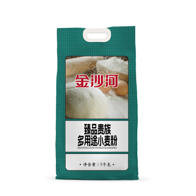 金沙河臻品贵族多用途小麦粉馒头包子饺子多用高筋面粉5kg