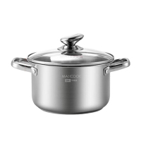 美厨汤锅304不锈钢汤锅加厚20cm配防烫夹MCT9976