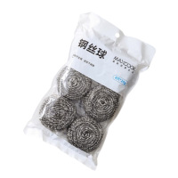 美厨钢丝球不锈钢清洁球金属洗碗球清洁球6只装MCPJ7217