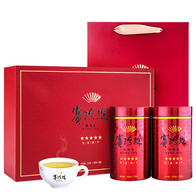 八马茶业乌龙茶专属定制赛珍珠5800安溪铁观音AA2212茶叶礼盒200g