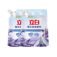立白柔顺剂薰衣草香衣物护理剂除菌祛味留香柔顺剂1L两袋