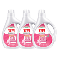 立白洗衣液洁净柔顺护衣低泡易漂洗全效馨香洗衣液1.5kg*3桶
