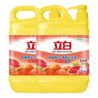 立白洗洁精除油祛味食品果蔬可用西柚洗洁精1kg*2瓶