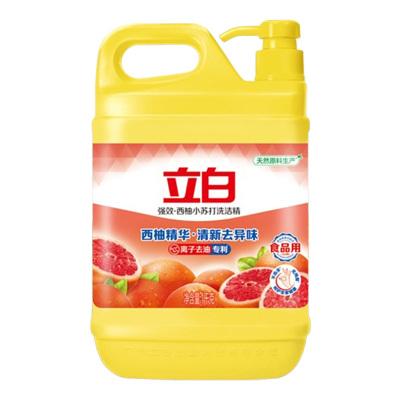 立白洗洁精除油祛味食品果蔬可用西柚洗洁精1kg*1瓶