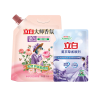 立白柔顺剂除静电持久留香大师柔顺剂1kg+薰衣草柔顺剂500g