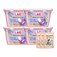 立白洗衣凝珠薰衣草香氛净护凝珠184g*4盒+大师香氛100g*3袋