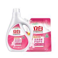 立白除污渍全效馨香洗衣液1.5kg*1瓶+洗衣液900g*1袋