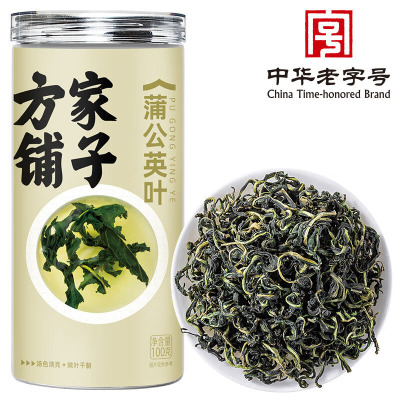 方家铺子蒲公英叶蒲公英茶婆婆丁花草茶养生茶100g*1瓶