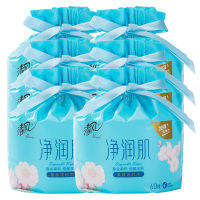 清风棉柔巾净润肤干湿两用亲肤柔软洗脸巾1层60段*6卷BCB60J