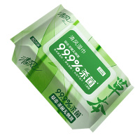 清风湿纸巾御本草杀菌湿巾1层60片*1包BWB60YE(包装随机)