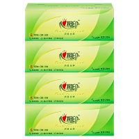 心相印抽纸茶语丝享3层100抽*4包DT15100(包装随机)