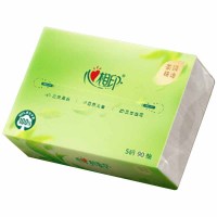心相印抽纸茶语精选S码大包加厚面巾纸3层90抽*24包DT8090